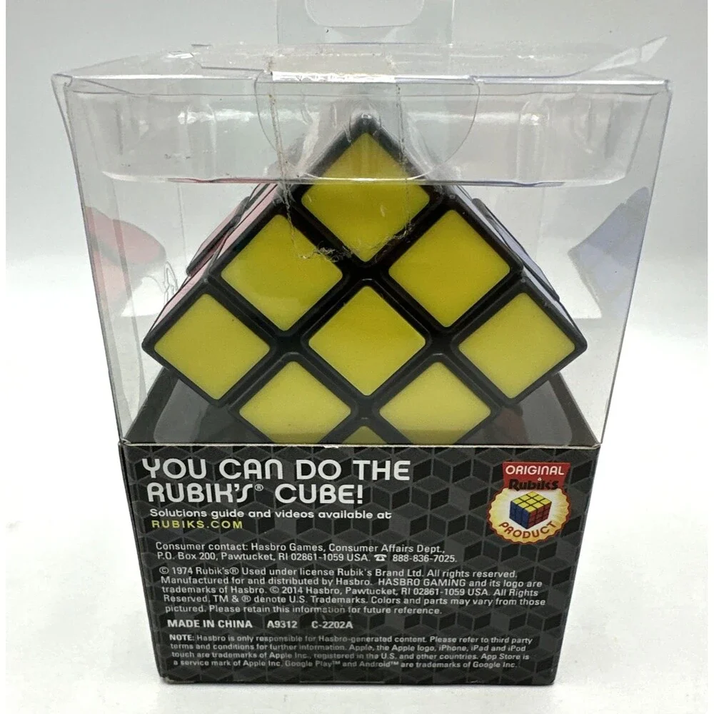 Rubik Puzzle Cube Game With Stand Rubik's Hasbro Toy Original NEW SEALED